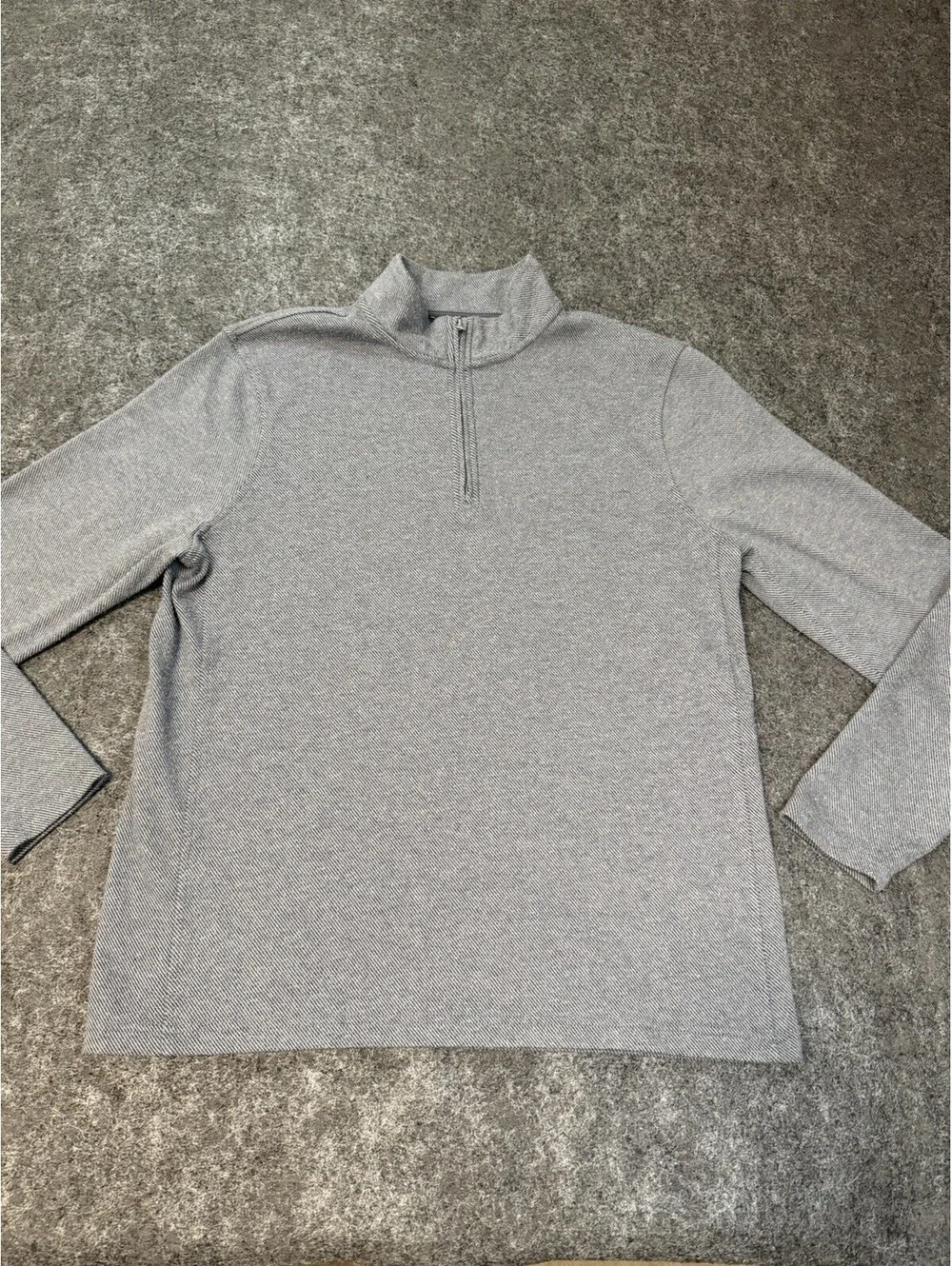 J.Crew Authentic Fleece Double-Knit 1/4 Zip Pullover Men’s M Gray BU377